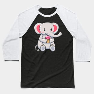 Elephant Ice cream Baseball T-Shirt